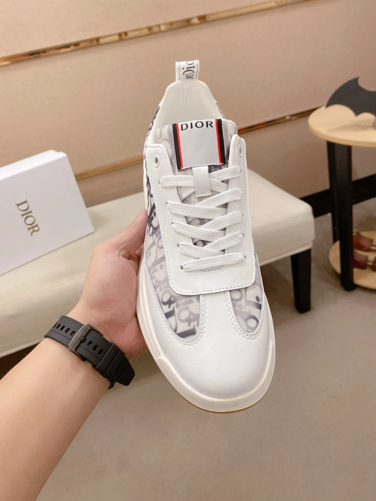 Factory price: 420💰[Dior·Dior] New casual sports style men's shoes, new spring and summer design, perfect workmanship, lace-up lazy style to create wardrobe quality, upper: imported cowhide, sheepskin lining is soft and comfortable, ultra-light TPU wear-resistant outsole, simple, versatile fashion men's shoes, excellent color code number 38--44. (Can be customized for 45 non-refundable)
